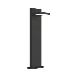 Lucande LED-pullertlampe Silvan, 65 cm, antrasitt, metall| Gatebelysning, Pullert Belysning