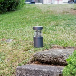 Lucande LED-sokkellampe , 27 cm, antrasitt, IP54 Discount