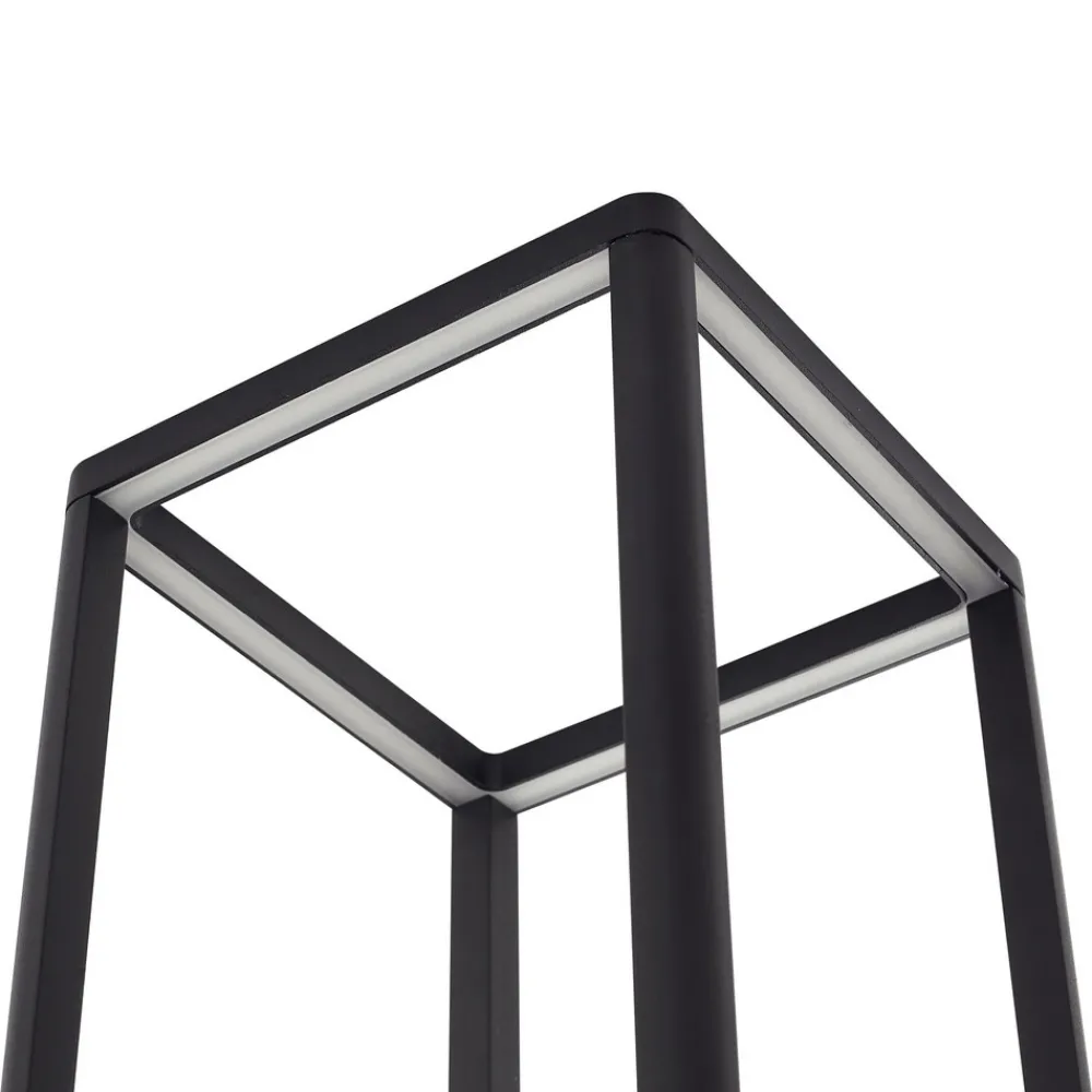 Lucande LED-sokkellampe Thorvid, høyde 50 cm, svart Online