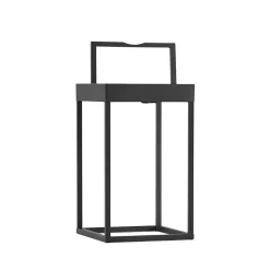 Lucande LED-solcellelampe Lynzy, 38 cm, svart, metall, IP65| Dekorasjonsbelysning|Led-Utendørs