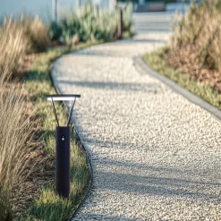 Lucande LED-solcellelampe Elario, 80 cm, CCT, sensor| Solcellelamper Med Sensor|Led-Utendørs