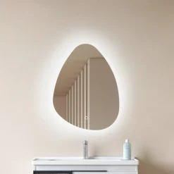 Lucande LED-speil Celestiel, dråpeformet, CCT, 60 cm Outlet