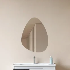 Lucande LED-speil Celestiel, dråpeformet, CCT, 60 cm Outlet