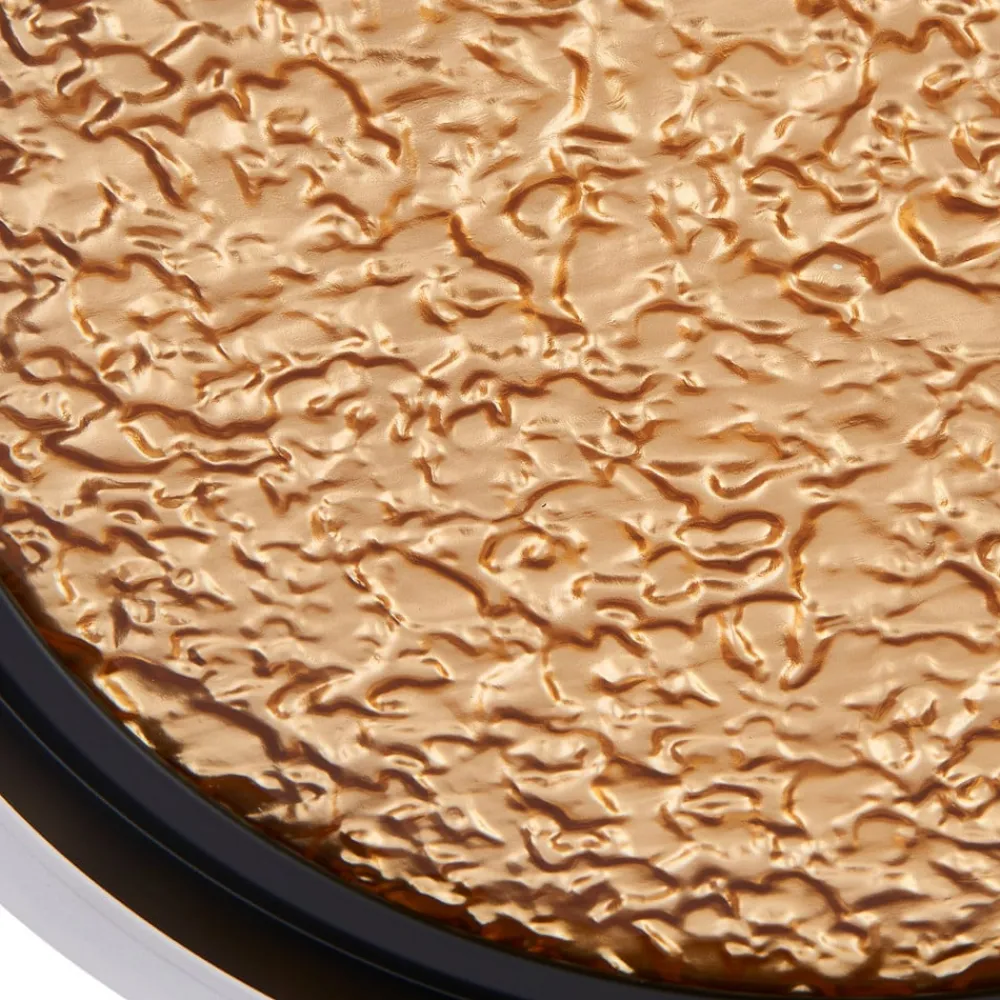 Lucande LED-taklampe Menulis, svart/gull, PC, Ø 30 cm| Led-Innendørs|Taklamper