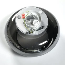 Lucande LED-taklampe Mijo, Ø 43 cm, røykgrå, glass Discount