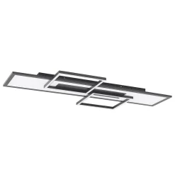 Lucande LED-taklampe Narumi, CCT, 110 cm, svart, aluminium| Design- Og Hotellbelysning|Led-Innendørs