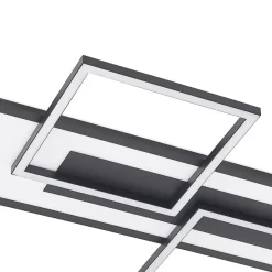 Lucande LED-taklampe Narumi, CCT, 110 cm, svart, aluminium| Design- Og Hotellbelysning|Led-Innendørs