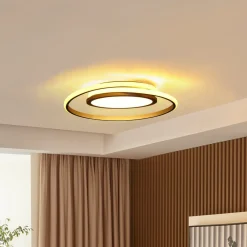 Lucande LED-taklampe Noud, 49 cm, sølv, aluminium, dimbar Discount