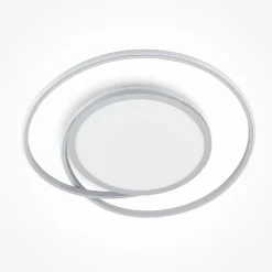 Lucande LED-taklampe Noud, 65 cm, sølv, metall, CCT| Design- Og Hotellbelysning|Led-Innendørs