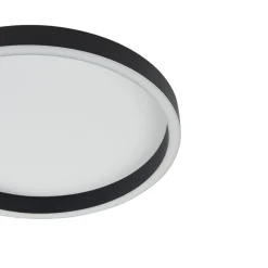 Lucande LED-taklampe Rotundo, Ø 40 cm, svart, dimbar Best