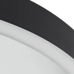 Lucande LED-taklampe Rotundo, Ø 40 cm, svart, dimbar Best