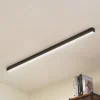 Lucande LED-taklampe Teniona, 132 cm, svart, aluminium Sale