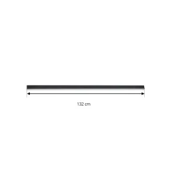 Lucande LED-taklampe Teniona, 132 cm, svart, aluminium Sale