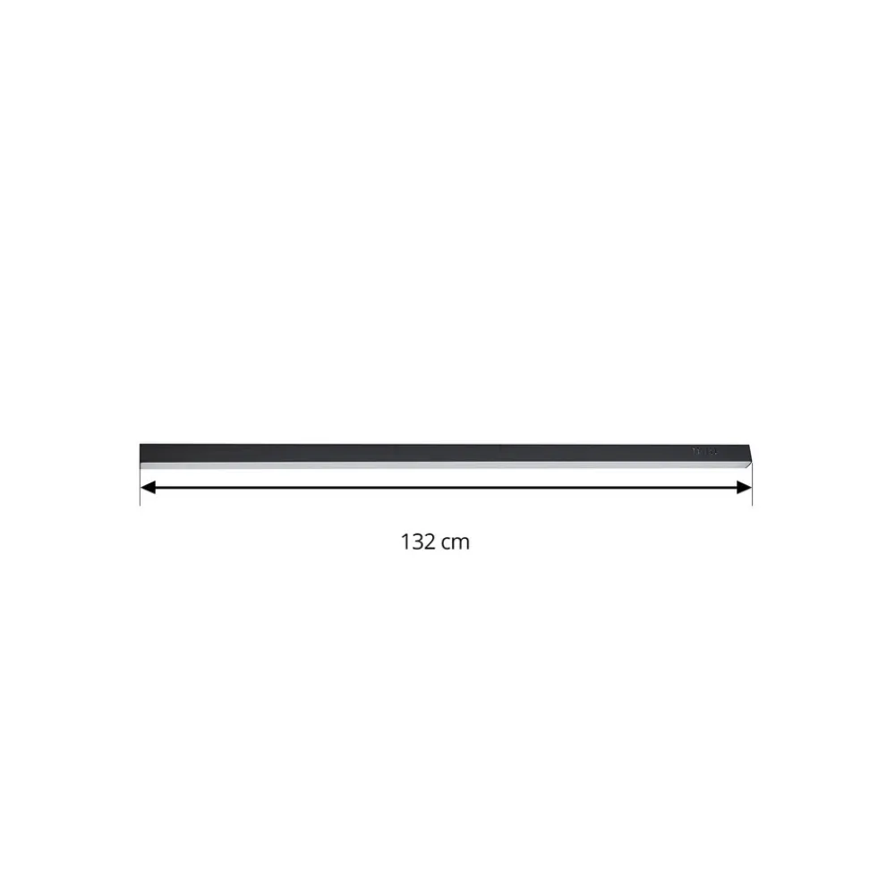 Lucande LED-taklampe Teniona, 132 cm, svart, aluminium Sale