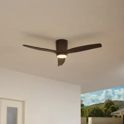 Lucande LED-takvifte Sorin, svart, DC, stillegående, IP44| Takvifter|Moderne Takvifter