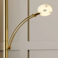 Lucande LED-uplight Anniki, messing| Gulvlamper