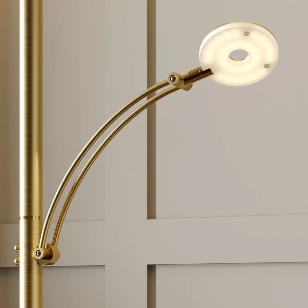 Lucande LED-uplight Anniki, messing| Gulvlamper