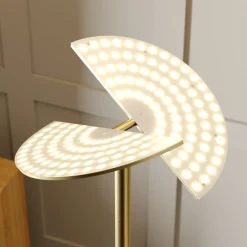 Lucande LED-uplight Anniki, messing| Gulvlamper