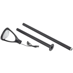 Lucande LED-utelampe Filor, svart, aluminium, 250 cm| Kommersiell Utebelysning|Led-Utendørs