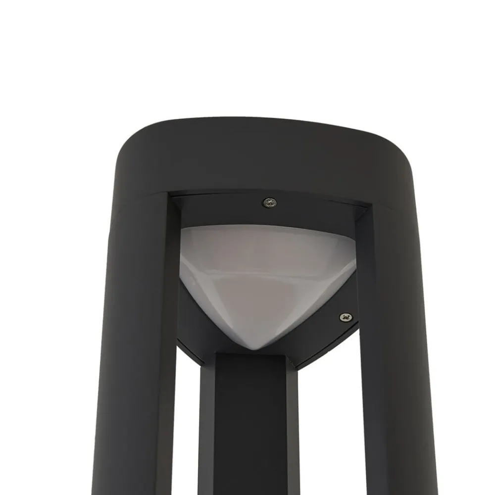 Lucande LED-utelampe Pirron, 230 cm, antrasitt, IP65| Lyktestolper