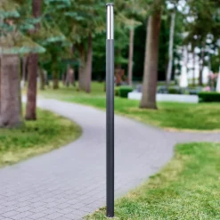 Lucande LED-utelampe Sidny, 220 cm, antrasitt, IP54 Hot