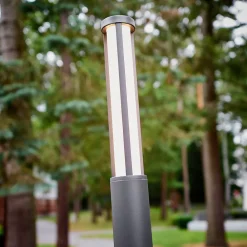 Lucande LED-utelampe Sidny, 220 cm, antrasitt, IP54 Hot