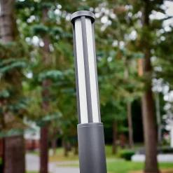 Lucande LED-utelampe Sidny, 220 cm, antrasitt, IP54 Hot