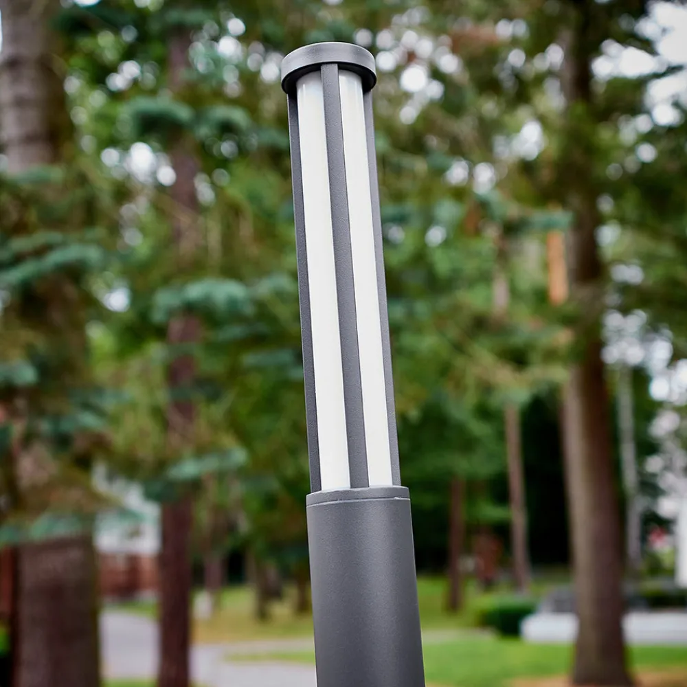 Lucande LED-utelampe Sidny, 220 cm, antrasitt, IP54 Hot