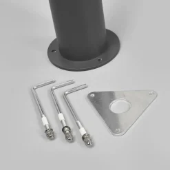 Lucande LED-utelampe Sidny, 220 cm, antrasitt, IP54 Hot