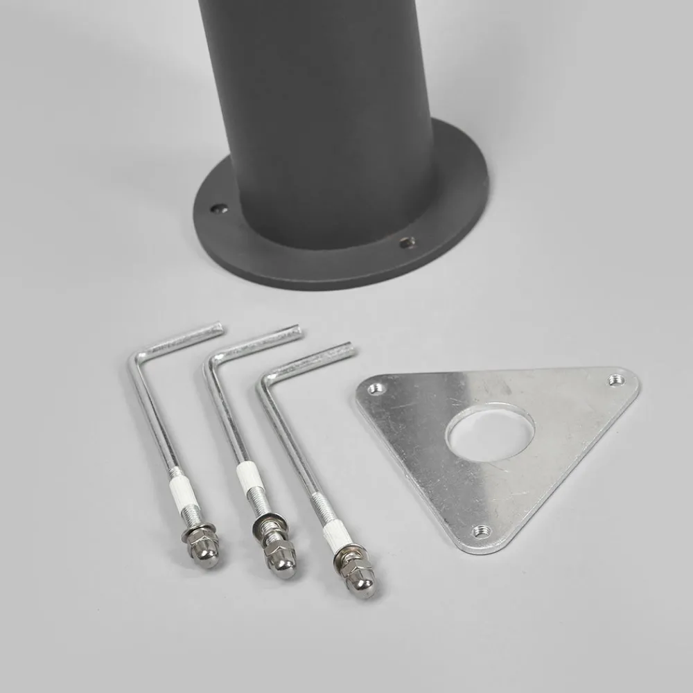 Lucande LED-utelampe Sidny, 220 cm, antrasitt, IP54 Hot