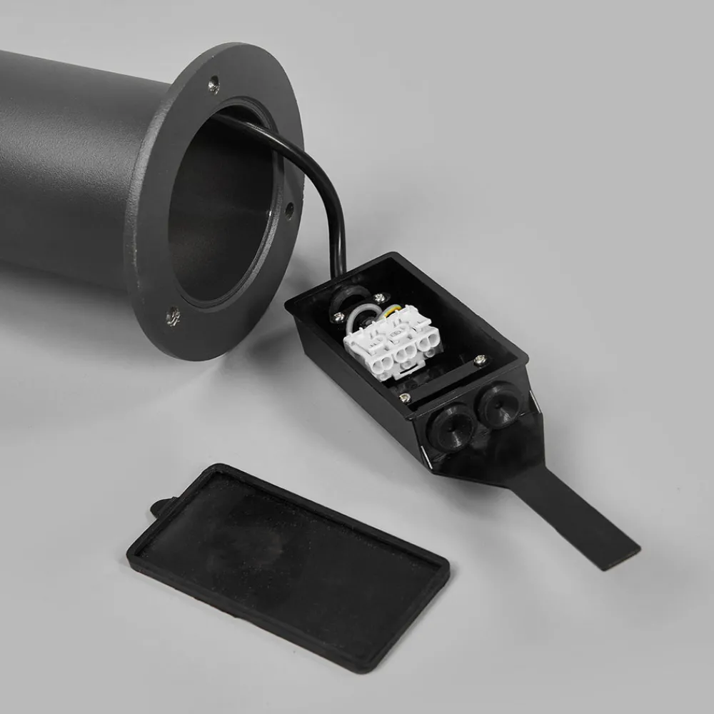 Lucande LED-utelampe Sidny, 220 cm, antrasitt, IP54 Hot