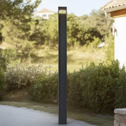 Lucande LED-utelampe Tavion, 230 cm, antrasitt, IP65 Best