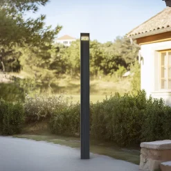 Lucande LED-utelampe Tavion, 230 cm, antrasitt, IP65 Best