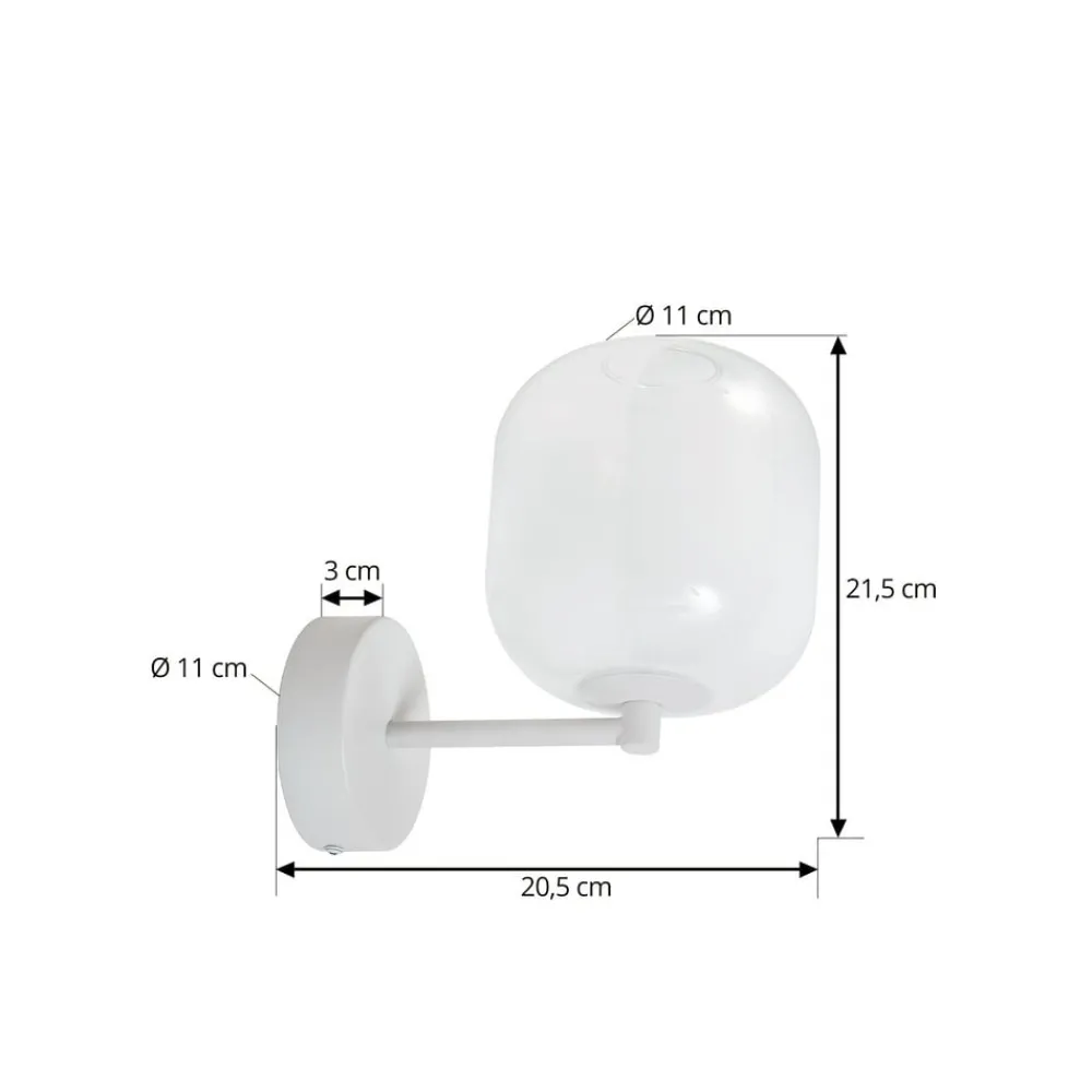 Lucande LED-vegglampe Avelina, hvit| Vegglamper