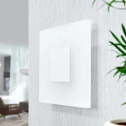 Lucande LED-vegglampe Berlind, 26 cm, hvit, glass, metall Outlet