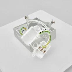 Lucande LED-vegglampe Berlind, 26 cm, hvit, glass, metall Outlet