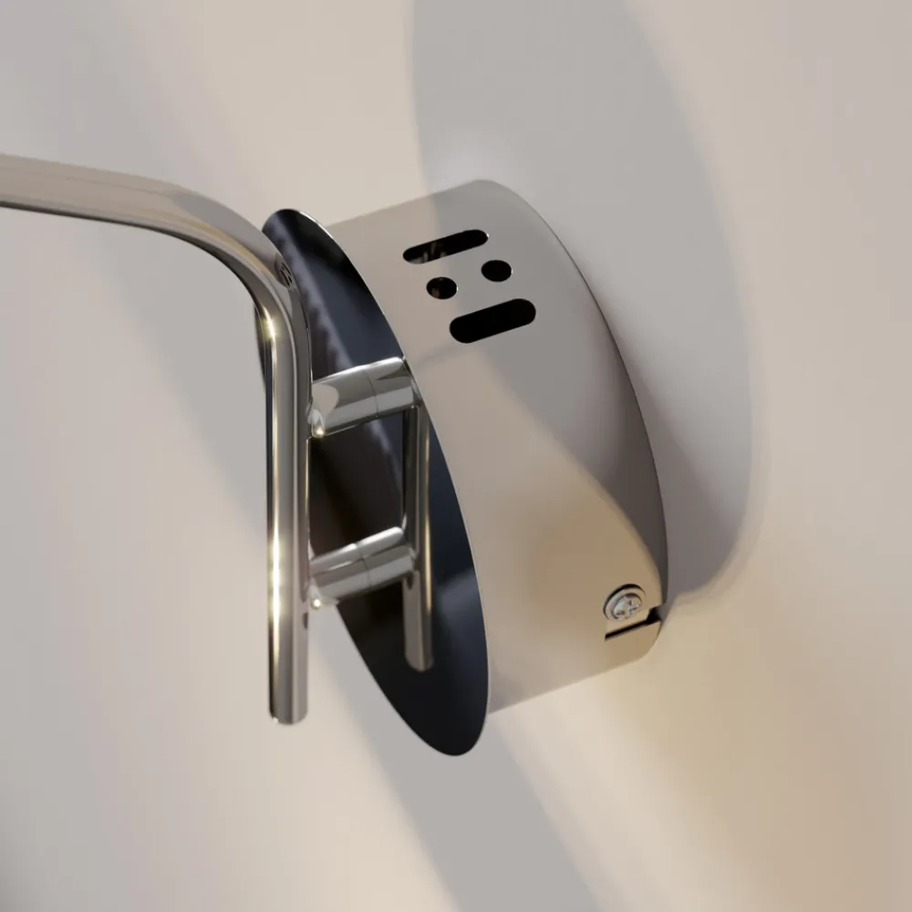 Lucande LED-vegglampe Hayley, kromfarget, glass, høyde 34 cm Hot