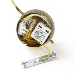 Lucande LED-vegglampe Hayley, gullfarget, glass, 34 cm høy Outlet