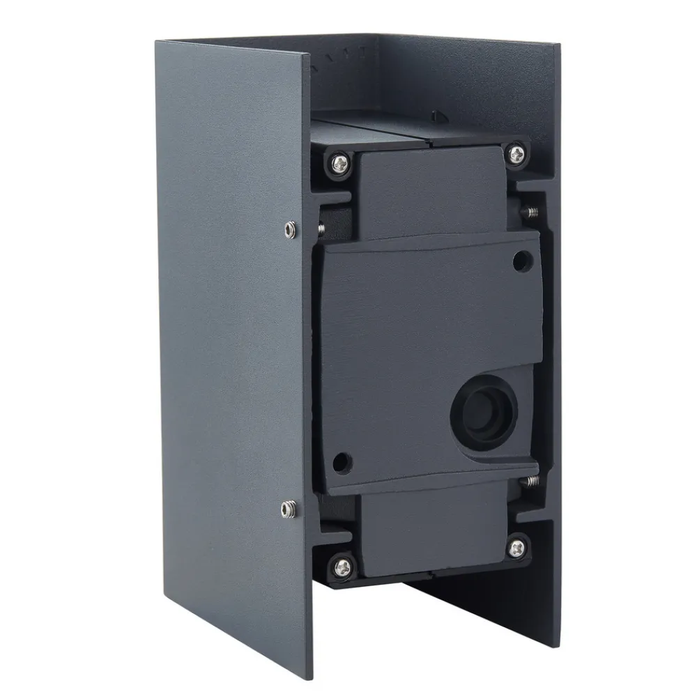 Lucande LED-vegglampe Kimian, høyde 17 cm, antrasitt, IP54 Clearance