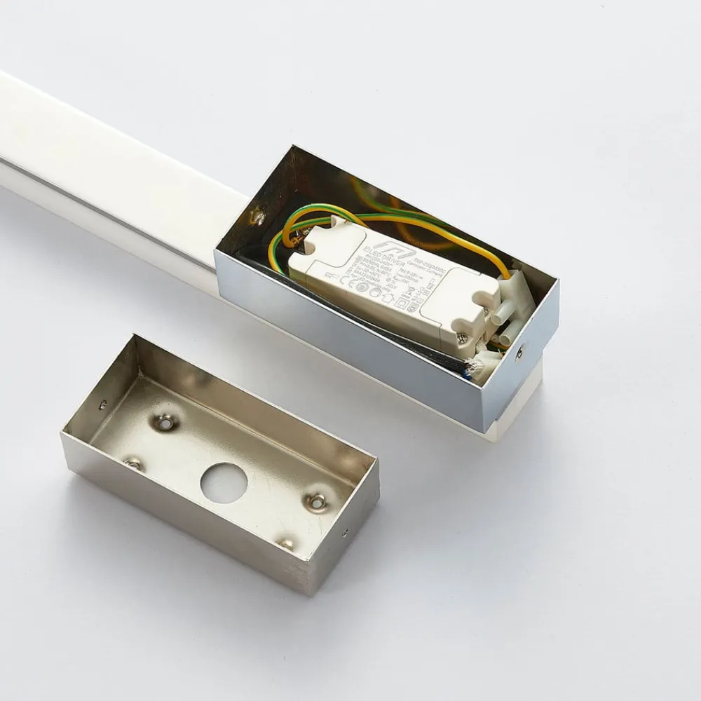 Lucande LED-vegglampe til bad Julie, 32 cm høy, krom, IP44| Led-Innendørs|Vegglamper