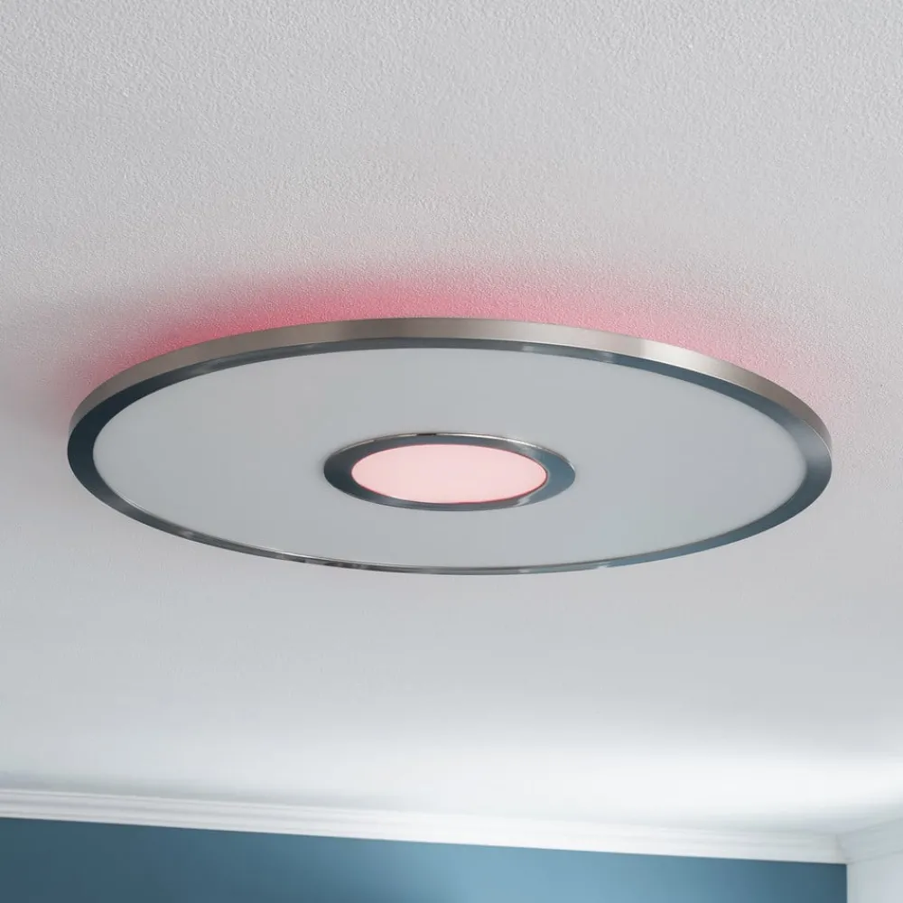 Lucande Linema LED-taklampe, RGB, rund| Led-Innendørs|Taklamper