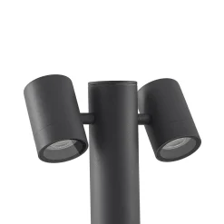 Lucande Maloney sokkellampe, 50 cm, antrasitt, IP54| Sokkellamper