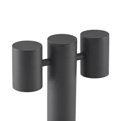 Lucande Maloney sokkellampe, 50 cm, antrasitt, IP54| Sokkellamper