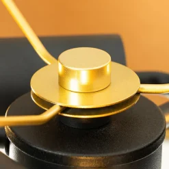 Lucande Malviras gulvlampe i stoff med bladdekorasjon| Gulvlamper