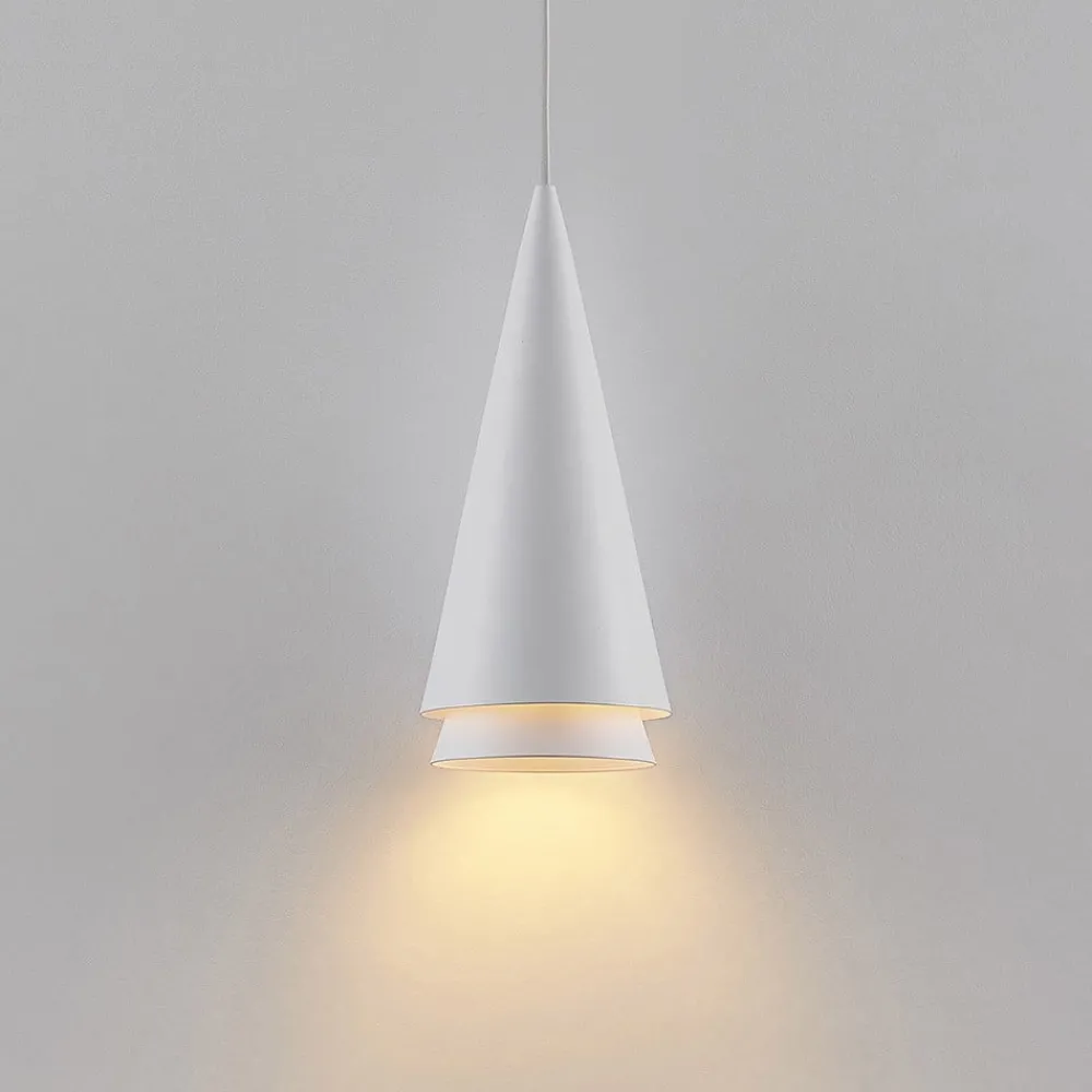 Lucande Naoh hengelampe, 1 lyskilde, hvit| Pendellamper