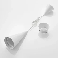 Lucande Naoh hengelampe, 1 lyskilde, hvit| Pendellamper