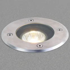 Lucande nedfelt lampe Ava, Ø 12 cm, rund, IP67, GU10| Nedfelt Utebelysning|Utespotter