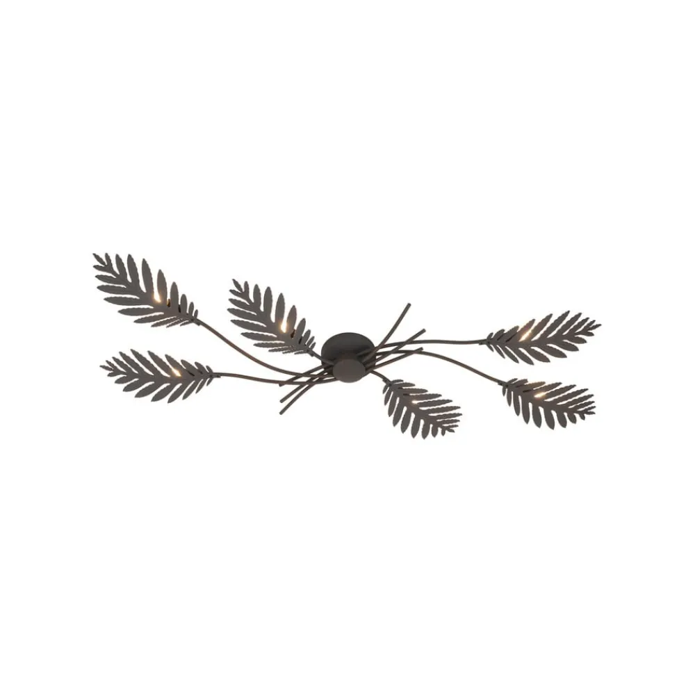 Lucande Nelian taklampe med plantedekor, G9| Vegglamper