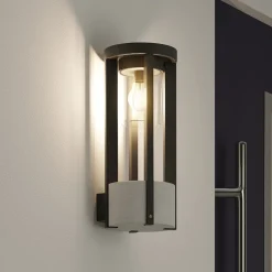 Lucande Overa utendørs vegglampe, E27| Terrassebelysning|Vegglamper Utendørs