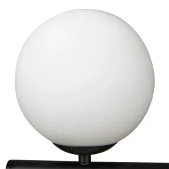 Lucande pendellampe Isandro, svart/opal, 7 lys| Pendellamper